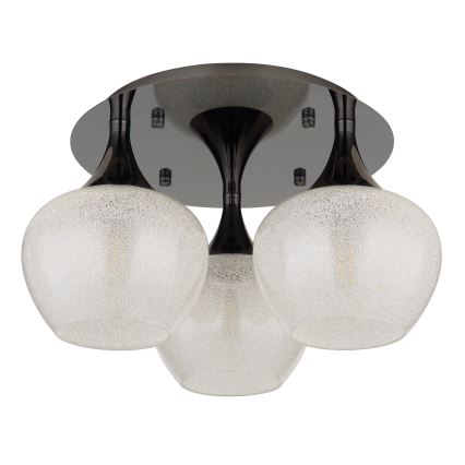 Globo - Πλαφονιέρα οροφής 3xE27/40W/230V ανθρακί