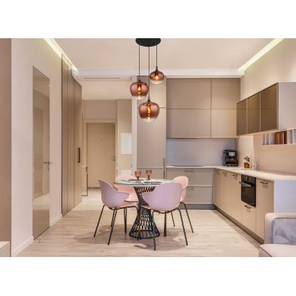 Globo - Κρεμαστό φωτιστικό οροφής 3xE27/40W/230V χαλκός