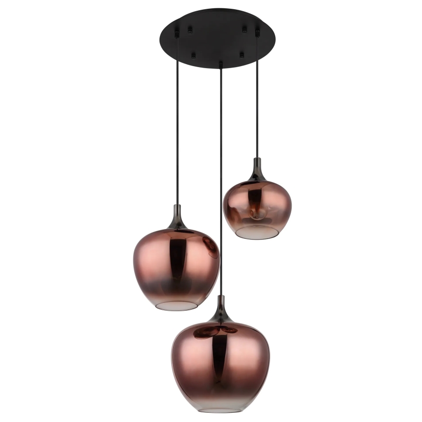 Globo - Κρεμαστό φωτιστικό οροφής 3xE27/40W/230V χαλκός