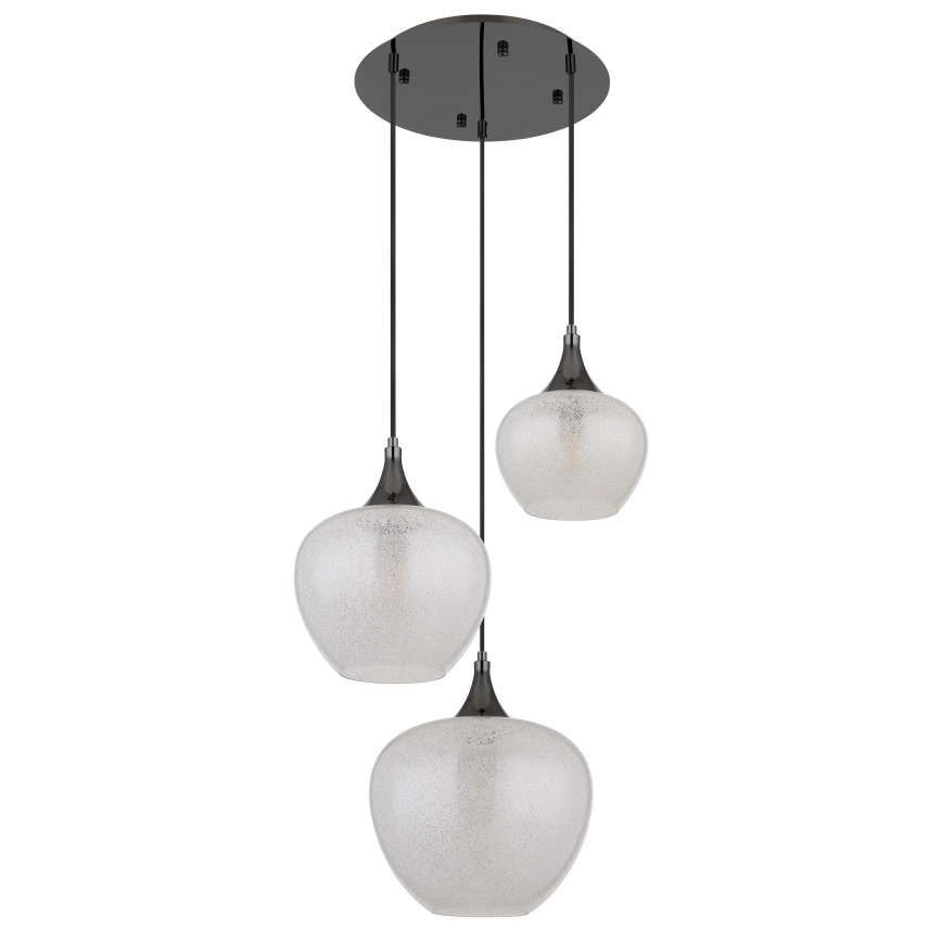 Globo - Κρεμαστό φωτιστικό οροφής 3xE27/40W/230V λευκό/ανθρακί