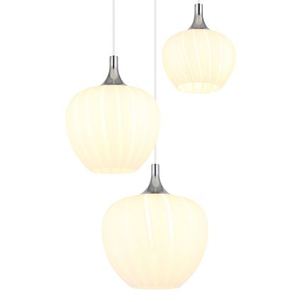 Globo - Κρεμαστό φωτιστικό οροφής 3xE27/40W/230V λευκό