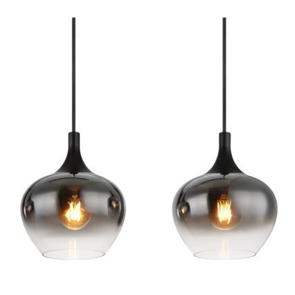 Globo - Κρεμαστό φωτιστικό με καλώδιο 4xE27/40W/230V μαύρο
