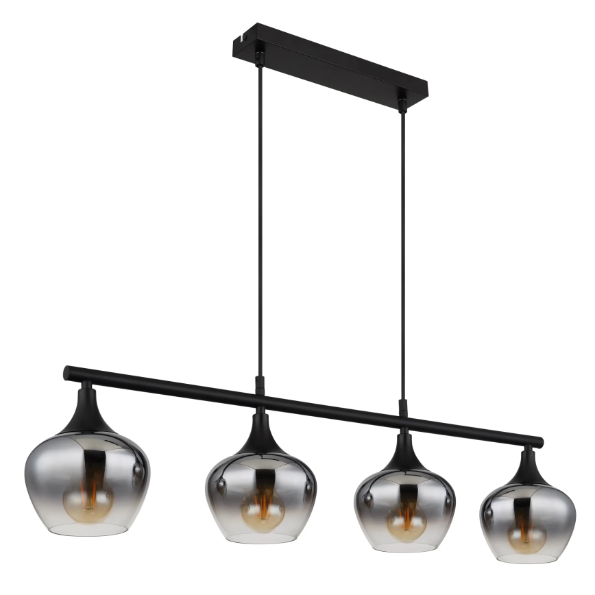 Globo - Κρεμαστό φωτιστικό οροφής 4xE27/40W/230V μαύρο