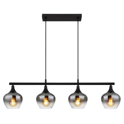 Globo - Κρεμαστό φωτιστικό οροφής 4xE27/40W/230V μαύρο