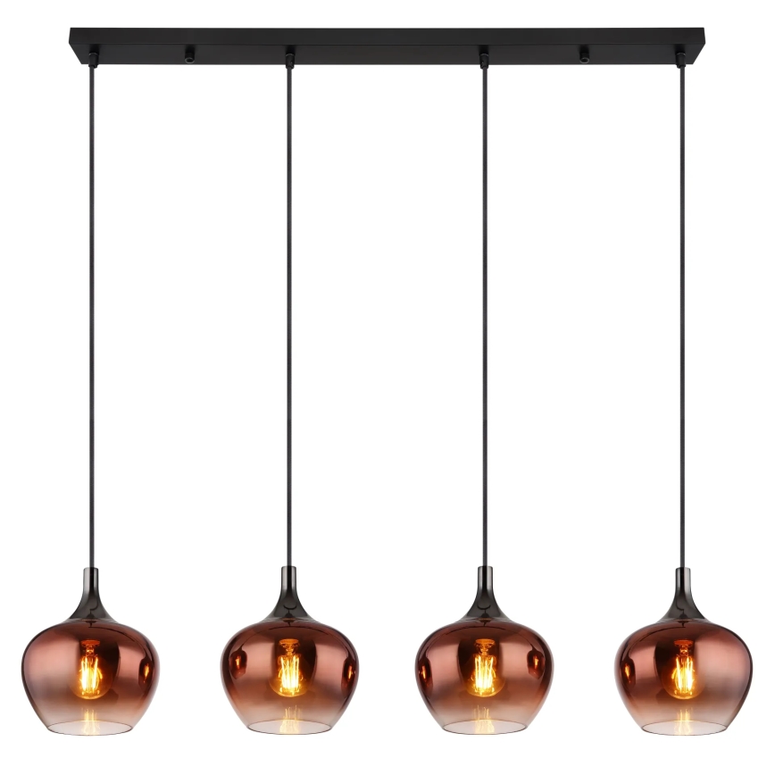 Globo - Κρεμαστό φωτιστικό οροφής 4xE27/40W/230V χαλκός