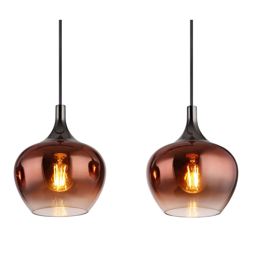 Globo - Κρεμαστό φωτιστικό οροφής 4xE27/40W/230V χαλκός