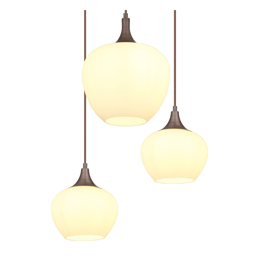 Globo - Κρεμαστό φωτιστικό οροφής 6xE27/40W/230V λευκό