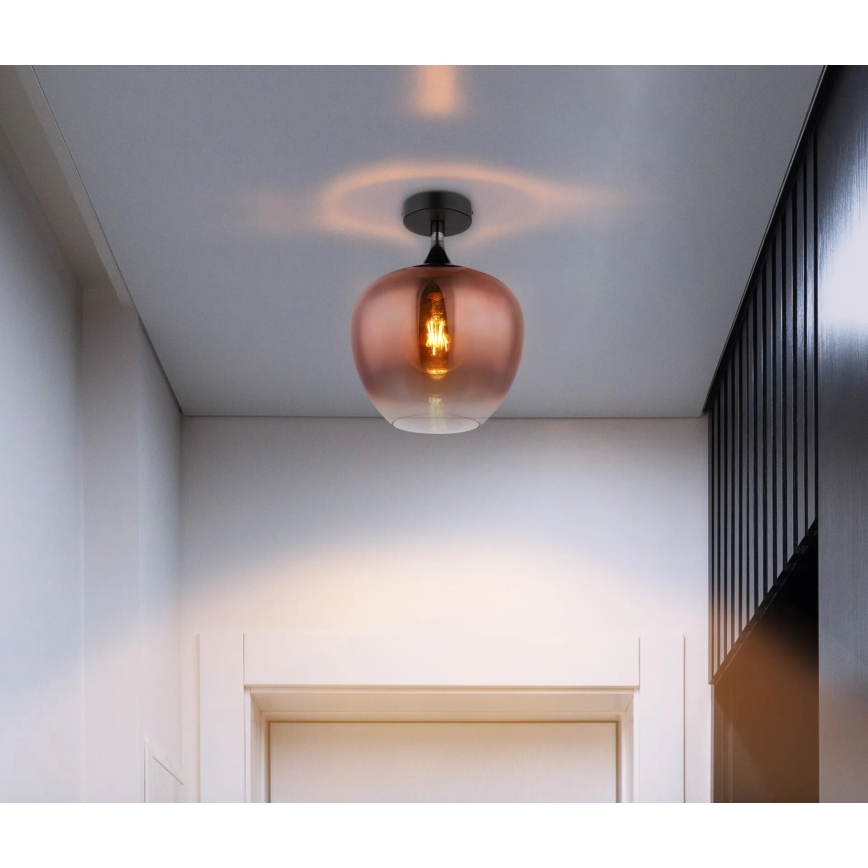 Globo - Φωτιστικό οροφής 1xE27/40W/230V χαλκός