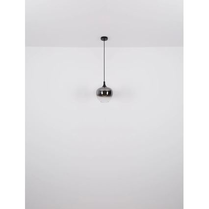 Globo - Κρεμαστό φωτιστικό οροφής 1xE27/40W/230V διάμετρος 24 cm μαύρο