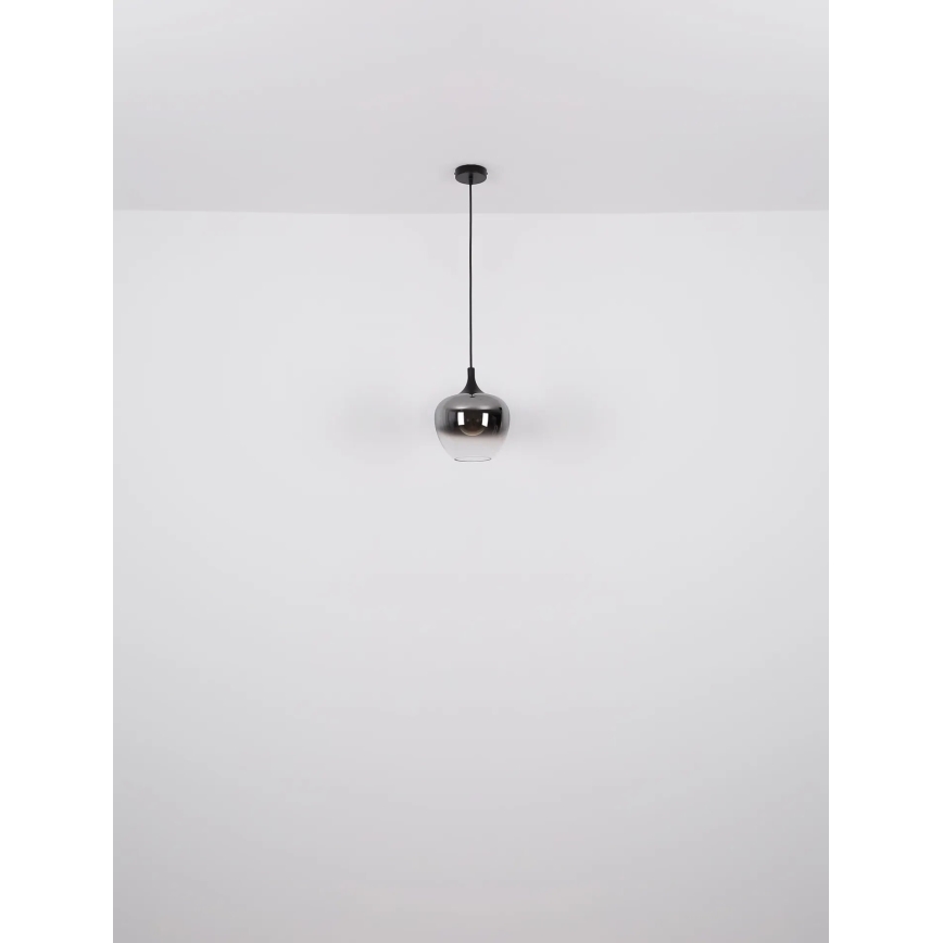 Globo - Κρεμαστό φωτιστικό οροφής 1xE27/40W/230V διάμετρος 24 cm μαύρο