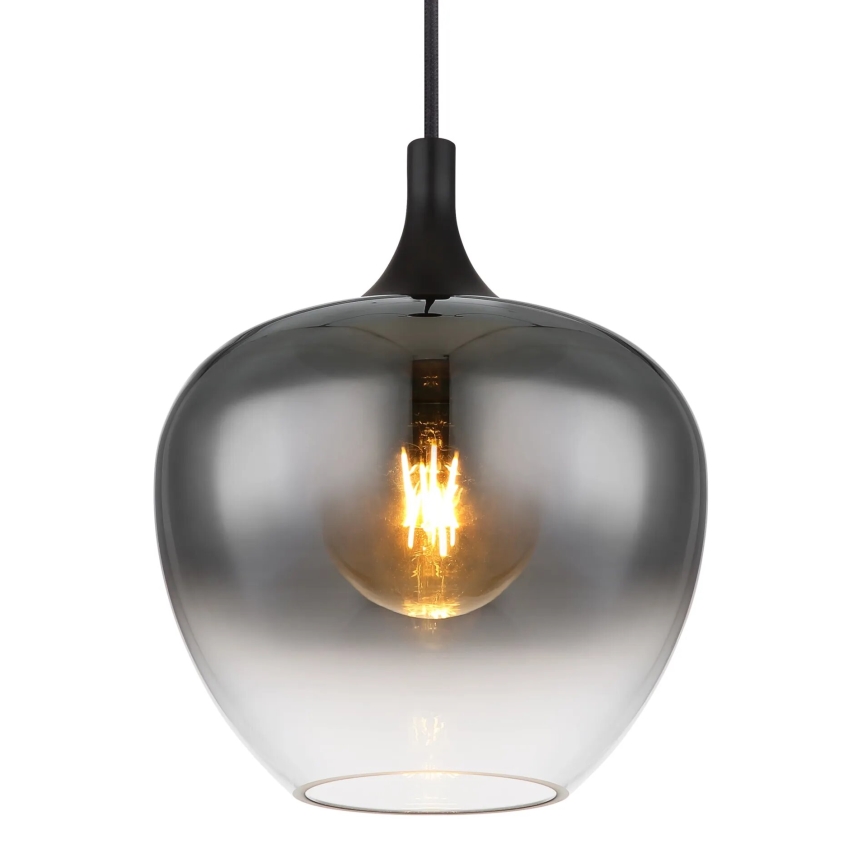 Globo - Κρεμαστό φωτιστικό οροφής 1xE27/40W/230V διάμετρος 24 cm μαύρο