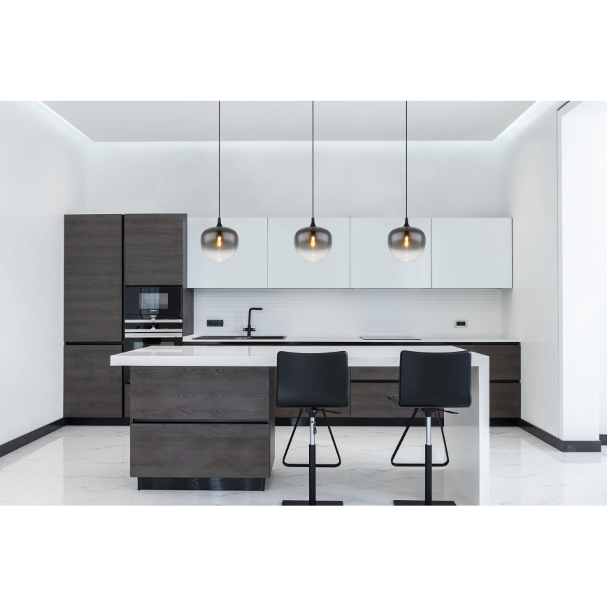 Globo - Κρεμαστό φωτιστικό οροφής 1xE27/60W/230V διάμετρος 29 cm μαύρο