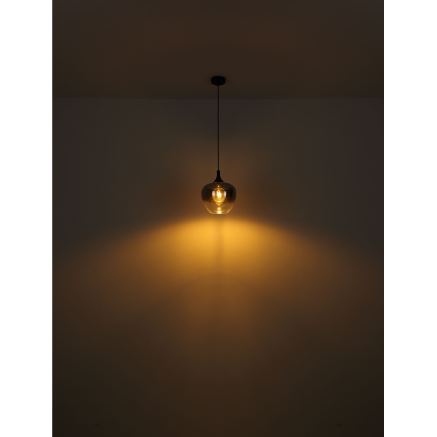 Globo - Κρεμαστό φωτιστικό οροφής 1xE27/60W/230V διάμετρος 29 cm μαύρο