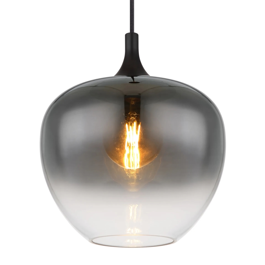 Globo - Κρεμαστό φωτιστικό οροφής 1xE27/60W/230V διάμετρος 29 cm μαύρο
