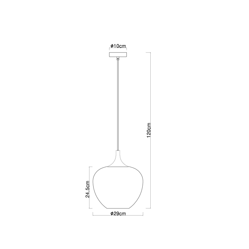 Globo - Κρεμαστό φωτιστικό οροφής 1xE27/60W/230V διάμετρος 29 cm λευκό