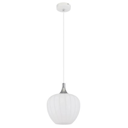 Globo - Κρεμαστό φωτιστικό οροφής 1xE27/60W/230V διάμετρος 24 cm λευκό
