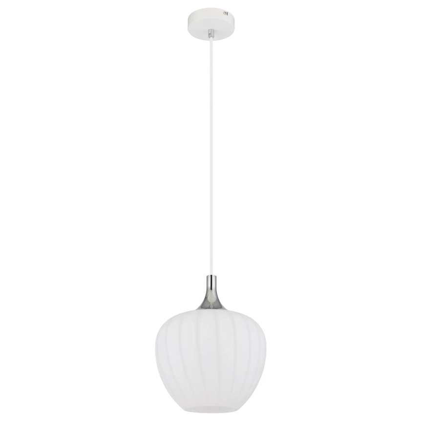 Globo - Κρεμαστό φωτιστικό οροφής 1xE27/60W/230V διάμετρος 24 cm λευκό
