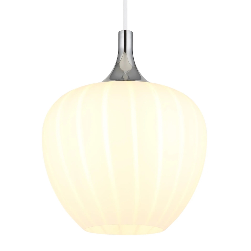 Globo - Κρεμαστό φωτιστικό οροφής 1xE27/60W/230V διάμετρος 24 cm λευκό