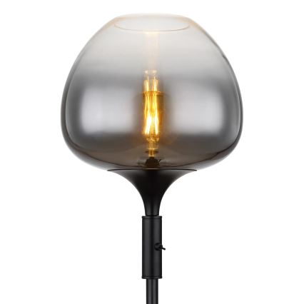 Globo - Επιδαπέδιο φωτιστικό 1xE27/40W/230V μαύρο
