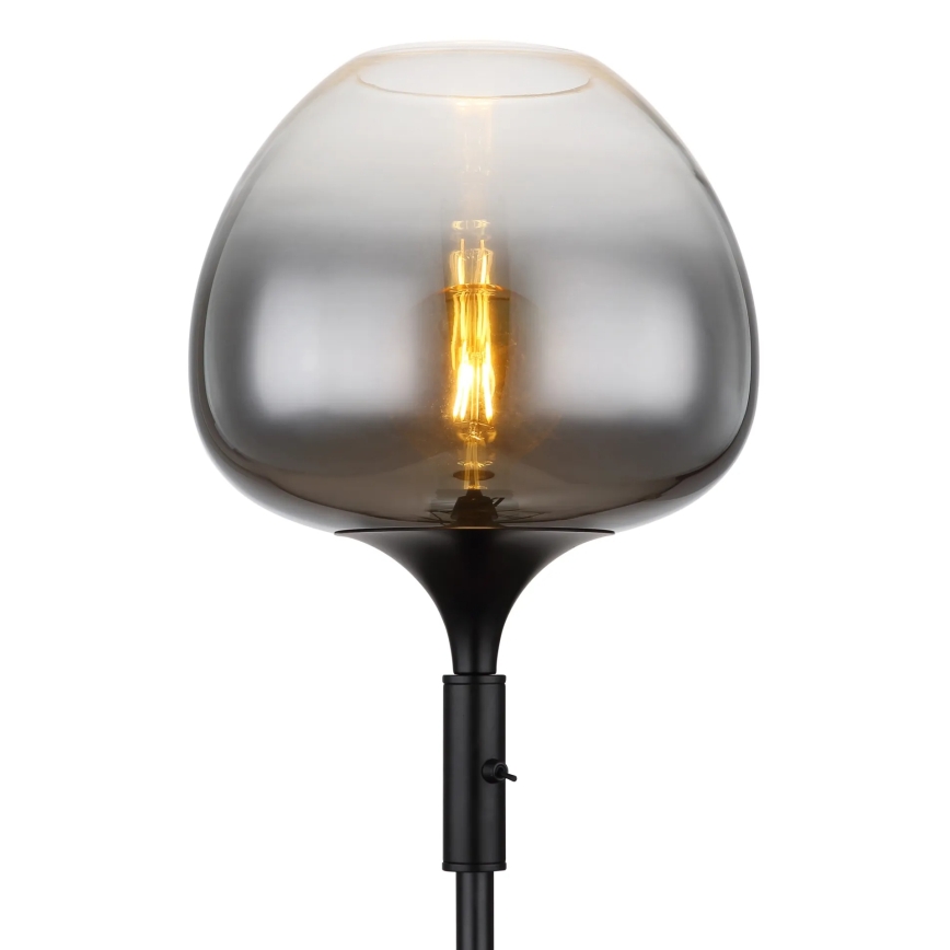 Globo - Επιδαπέδιο φωτιστικό 1xE27/40W/230V μαύρο