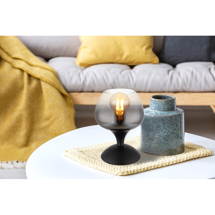 Globo - Eπιτραπέζιο φωτιστικό 1xE27/40W/230V μαύρο