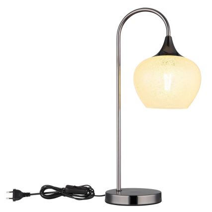 Globo - Eπιτραπέζιο φωτιστικό 1xE27/40W/230V λευκό/ανθρακί