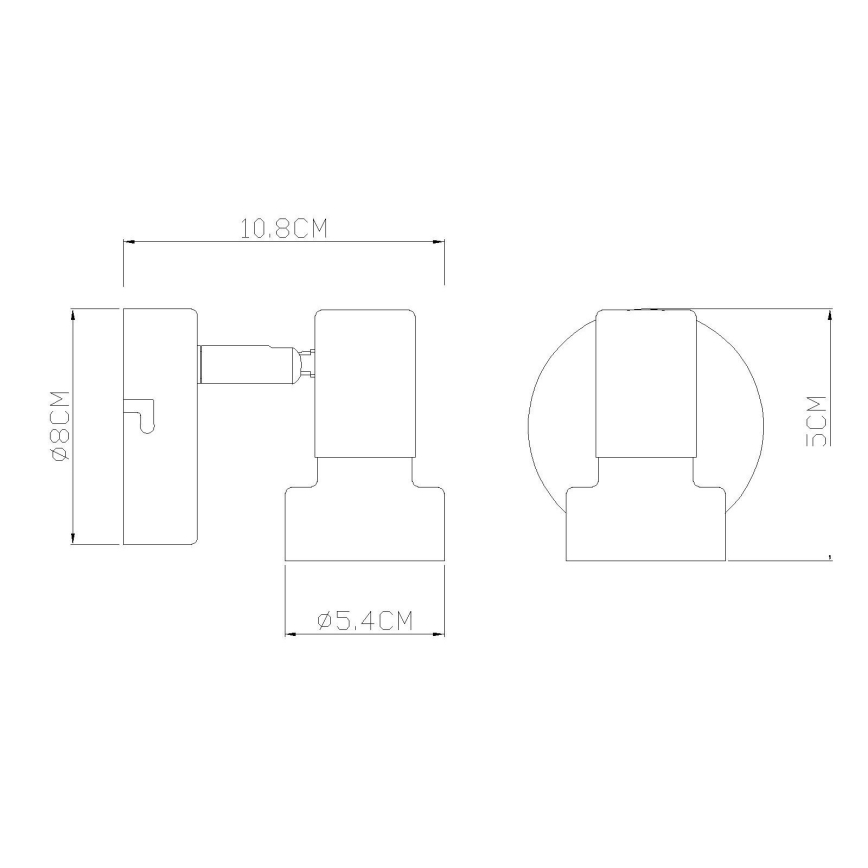Globo - Eπιτραπέζιο φωτιστικό 1xE27/40W/230V λευκό/ανθρακί