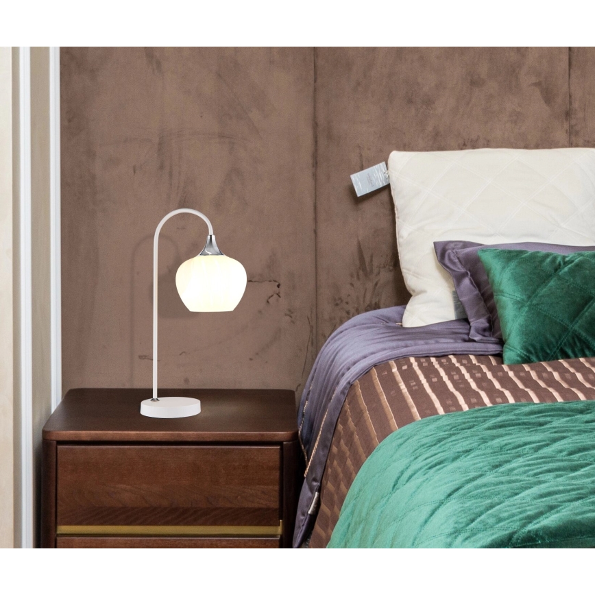 Globo - Eπιτραπέζιο φωτιστικό 1xE27/40W/230V λευκό