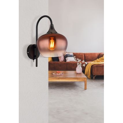 Globo - Λάμπα τοίχου 1xE27/40W/230V χαλκός