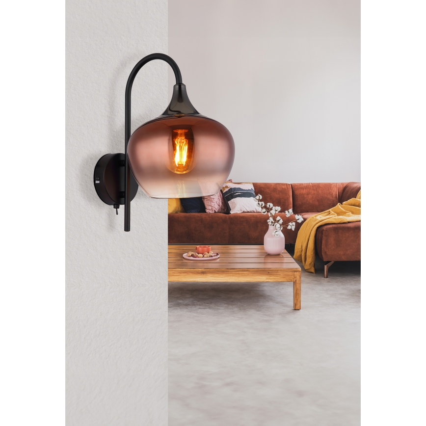 Globo - Λάμπα τοίχου 1xE27/40W/230V χαλκός