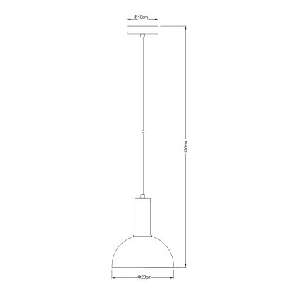 Globo -Κρεμαστό φωτιστικό οροφής 1xE27/15W/230V