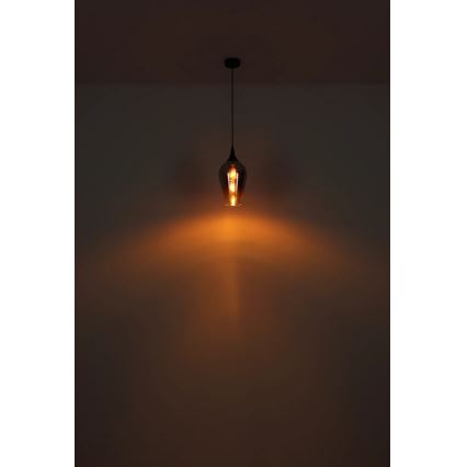 Globo - Κρεμαστό φωτιστικό οροφής 1xE27/60W/230V διάμετρος 18 cm μαύρο