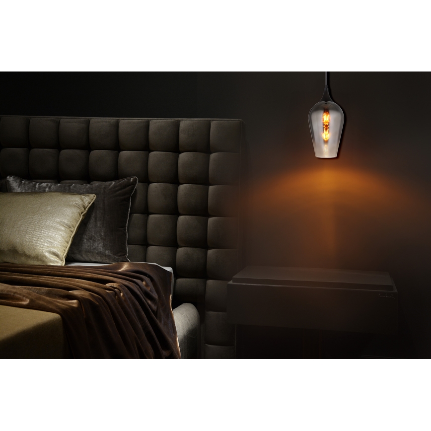 Globo - Κρεμαστό φωτιστικό οροφής 1xE27/60W/230V διάμετρος 18 cm μαύρο