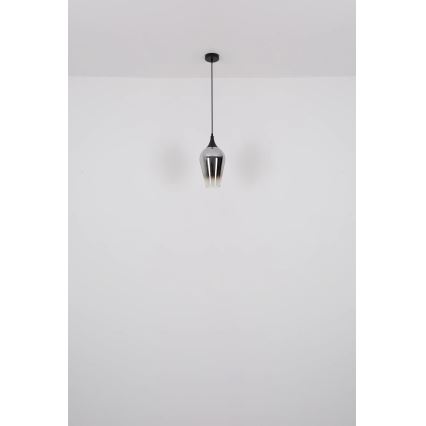 Globo - Κρεμαστό φωτιστικό οροφής 1xE27/60W/230V διάμετρος 18 cm μαύρο
