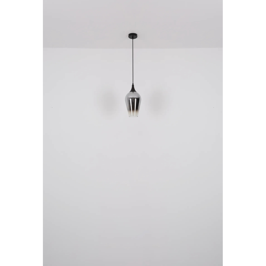 Globo - Κρεμαστό φωτιστικό οροφής 1xE27/60W/230V διάμετρος 18 cm μαύρο