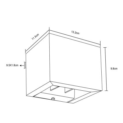 Globo - LED Επιτοίχιο Φωτιστικό LED/8W/230V