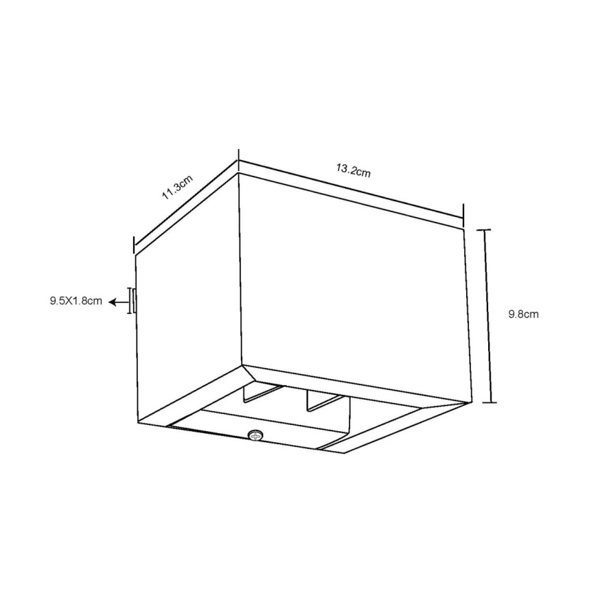 Globo - Φωτιστικό τοίχου LED LED/8W/230V καφέ