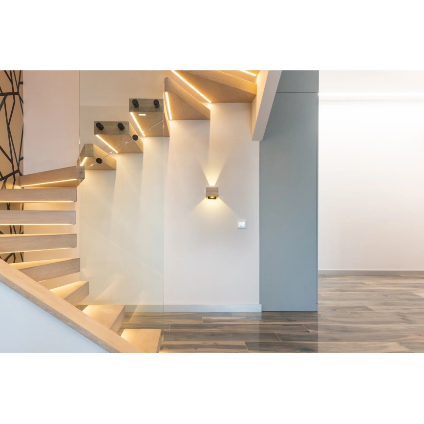 Globo - Φωτιστικό τοίχου LED LED/8W/230V καφέ