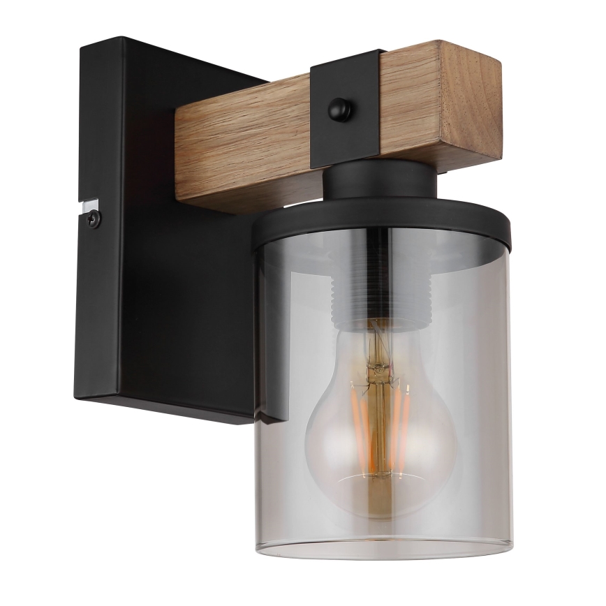 Globo - Λάμπα τοίχου 1xE27/60W/230V δρυς/φιμέ
