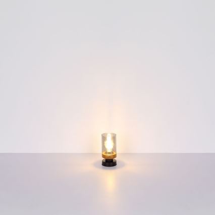 Globo - Επιτραπέζιο φωτιστικό 1xE27/40W/230V μέταλλο/ξύλο