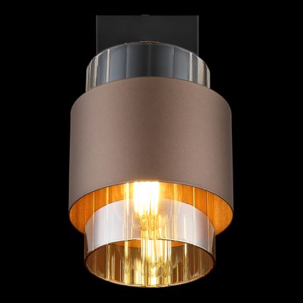 Globo - Επιτοίχιο σποτ 1xE27/40W/230V μαύρο/μπρονζέ