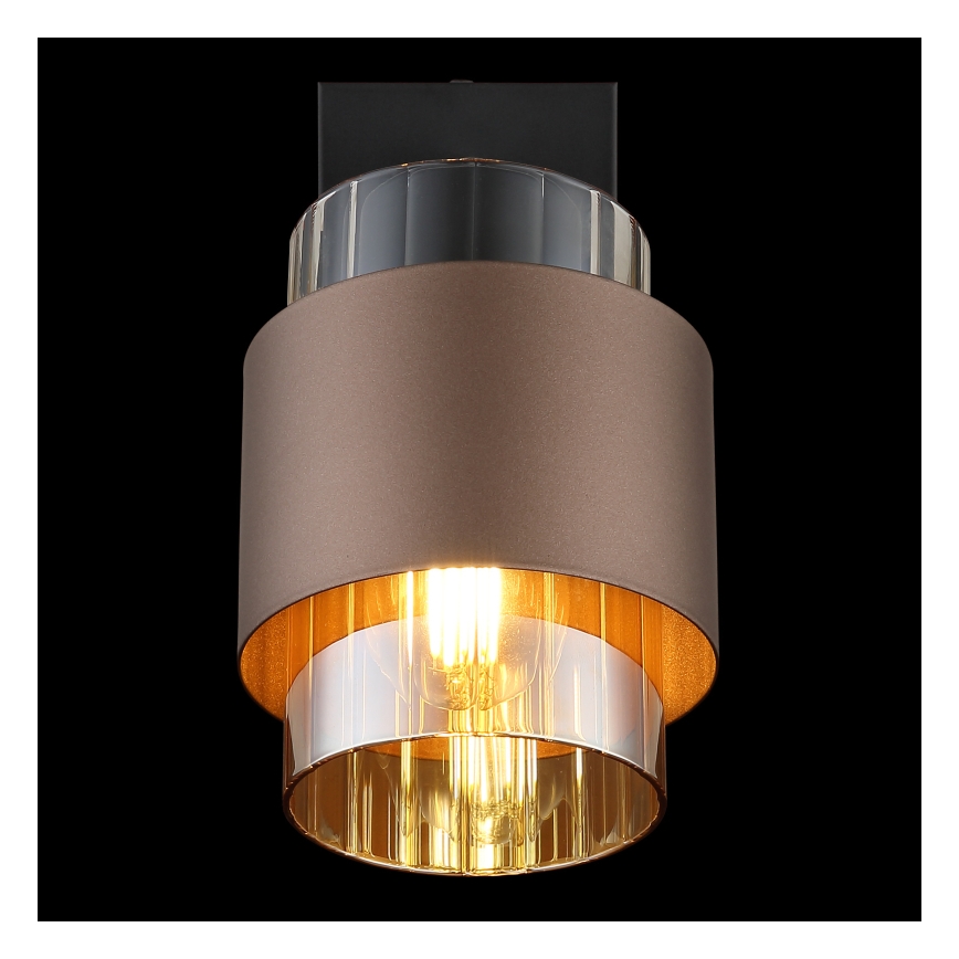 Globo - Επιτοίχιο σποτ 1xE27/40W/230V μαύρο/μπρονζέ