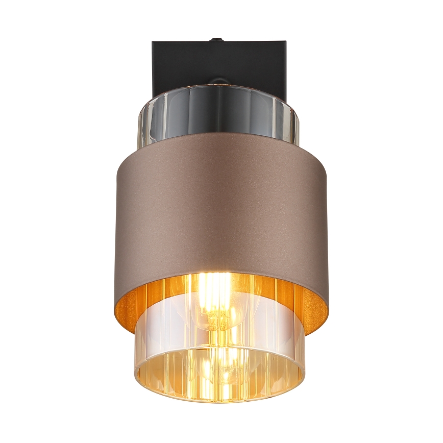 Globo - Επιτοίχιο σποτ 1xE27/40W/230V μαύρο/μπρονζέ