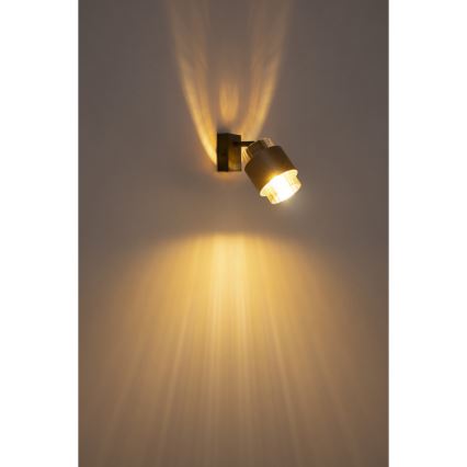 Globo - Επιτοίχιο σποτ 1xE27/40W/230V μαύρο/μπρονζέ