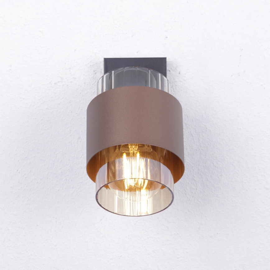 Globo - Επιτοίχιο σποτ 1xE27/40W/230V μαύρο/μπρονζέ