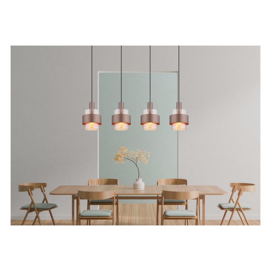 Globo - Κρεμαστό φωτιστικό οροφής 4xE27/60W/230V