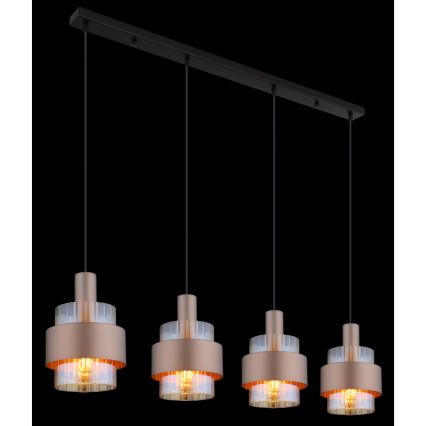 Globo - Κρεμαστό φωτιστικό οροφής 4xE27/60W/230V
