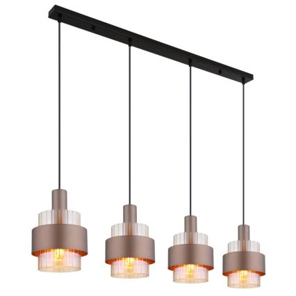 Globo - Κρεμαστό φωτιστικό οροφής 4xE27/60W/230V