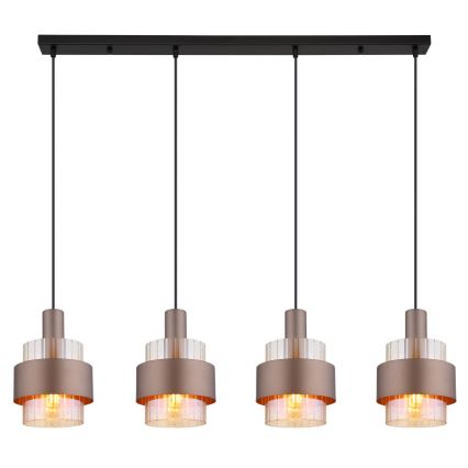 Globo - Κρεμαστό φωτιστικό οροφής 4xE27/60W/230V
