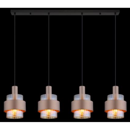 Globo - Κρεμαστό φωτιστικό οροφής 4xE27/60W/230V